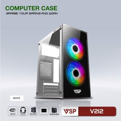 VỎ CASE VSP V212 WHITE NEW ( CHƯA FAN )